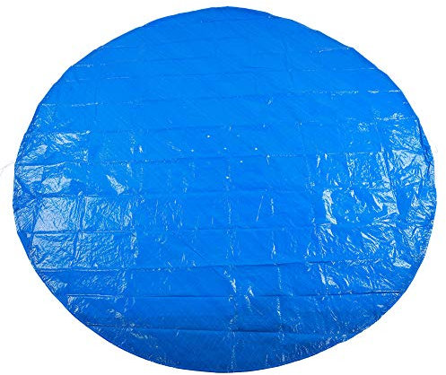 Swimming Pool Cover Round Shape PE Waterproof Rain Dust Proof Protective Cloth Accessories Swimming Pools Heat Retaining Cover Ground Blue Protection(2#)