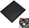 BEAUTYBIGBANG Grillplatte 2er-Set Pfanne Grill Grillpfanne Kochen, gusseiserne Wende-Platten Wendeplatte Gusseisen Pizzaplatte für Grill, Ofen und Herd, Outdoor Camping, 25 * 30 cm