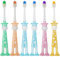 6 paquetes de cepillos de dientes para niños cepillo de dientes de cerdas suaves para niños pequeños con ventosa para almacenamiento cepillo de dientes embalaje independiente para niñas y niños