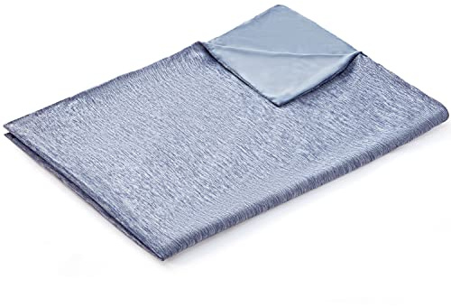 EXQ Home Queen Size Weighted Blanket Cover 60x80 - Premium Soft Duvet Cover with Zipper, Machine Washable (Dark Blue)