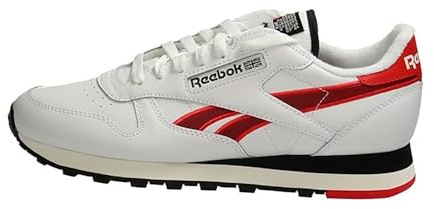 Reebok Classic Leather White/VECTORRED/Black Unisex Running Shoes