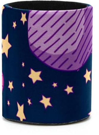 Stifthalter aus PVC-Leder, Stiftehalter, Pinselhalter, Organizer, Sonnensystem, Galaxie, Astronomie, Universum