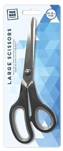 Large Scissor – 21.5cm Stainless Steel Blades with Easy Grip Handles | Heavy-Duty Multi-Purpose Scissors for Home – Office – & School | Durable & Sharp Scissor for Precision Cutting