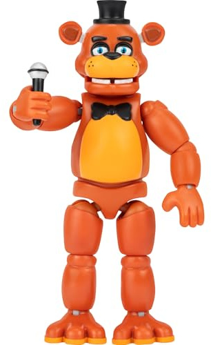 Jazwares Five Nights at Freddy’s Classic Freddy - 5-Inch Articulated Figure with Jumpscare Feature and Glow-in-The-Dark Eyes