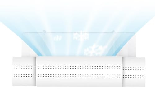 Hozaenwa Desviador de Aire Acondicionado - Juego de 3 Desviadores de para Aire Acondicionado,Cubierta Retráctil Montable En Pared Para Hogar Dormitorio Sala Oficina Todo Clima