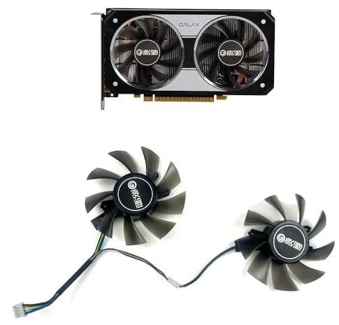 YLGOZFM Laptop-Ersatzteile Kühlung 75mm T128015SH GA82S2H GTX1650 GTX1060 GPU Fan Für Galaxy KFA2 für GeForce GTX 1060 OC 1650 für SUPER Grafiken Karten Fan