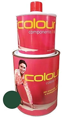 Decoration Colour Pittura epossidica Bicomponente per Piastrelle Sanitari e Molteplici Superfici 1Kg Verde