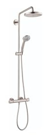 Hansgrohe 27185821 Croma Showerpipe, Brushed Nickel