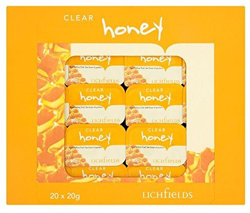 ( 5 Pack ) Lichfields Clear Honey Individual Portions 20 x 20g