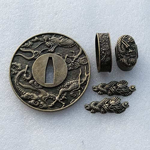 BOHIHYU JAPANESE SAMURAI SWORD KOSHIRAE – TSUBA FUCHI KASHIRA MENUKI HJ81-HJ105