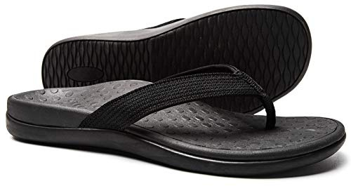 LLSOARSS SOARFREE Damen fersensporn füße Sandale mit Arch Support - Best Orthotic flip Flops 8 M US Schwarz