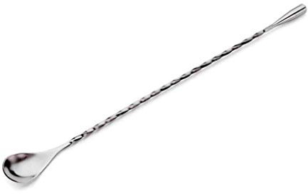 Stainless Steel Cocktail Muddler Bar Tool,Mixer of Stainless Steel,Stainless Steel Mixing Spoon, Twisted Mixing Spoon,Long Cocktail Spoon Bar Spoon (Stirring spoon-1pc)