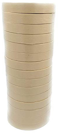 Nastro di carta per mascheratura, verniciatura, 50m x 19mm, Torre da 16 rotoli