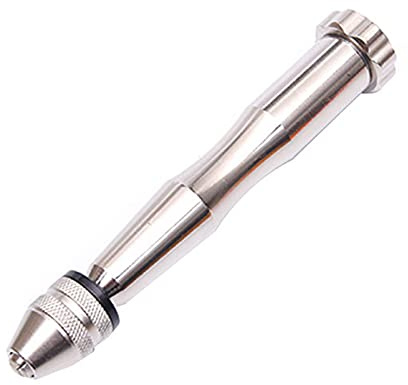Mini Taladro Manual Hand Drill Tornillo Brocas De Mano Herramientas Giratorias De Precisión Para Madera, Resina, Joyería, Nogal, ámbar, Cera De Abejas,Plata