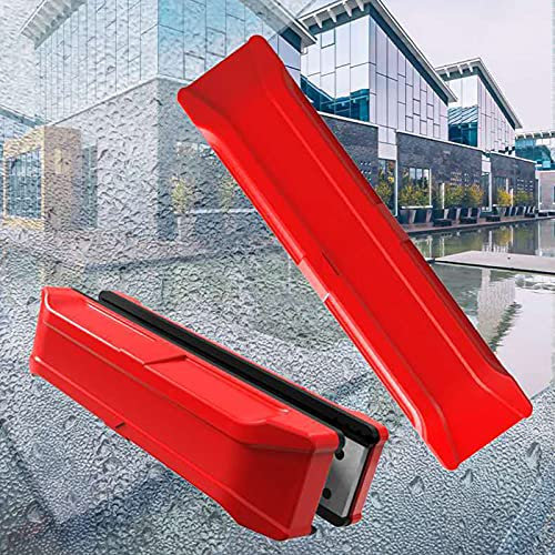 Fuere - Limpiador de Cristales Magnético para Ventanas de Interior y Exterior, 3 a 8 mm de Grosor, Lava Cristal Imantado (Rojo 15-26 mm)