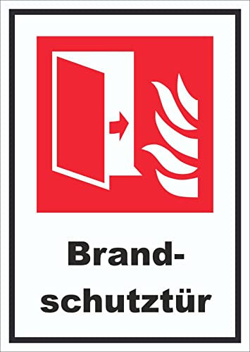 HB-Druck Brandschutztür Brandschutz Schild A2 (420x594mm)