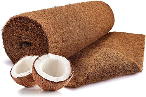 N gnagarmatta.de kokosmatta tillverkad av 100 % kokosfibrer – 75 cm x 5 m rulle odlingsmatta utan latex – vinterskydd och köldskydd för växter – trädskydd metervara naturprodukt