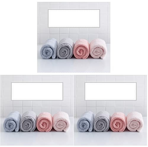 Cabilock 3st Haartrockenkappe Haar-turban-wrap Wickeln Von Haartüchern Mikrofasertuch Für Die Haare Korallenrotes Haar Duschturbane Für Damen Mikrofasertücher Wolltuch Fräulein Niedlich
