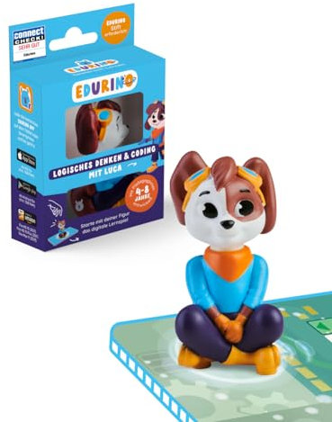 Edurino Figur Luka Logisches Denken & Coding ab 4 Jahren inkl. App | Innovatives & digitales Lernspiel | Spielerisch Strukturen & Muster erkennen | Rätseln & Knobeln