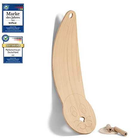 WAHU Balance Board - einzigartiges Board inkl. Halbkugel und Rocker Shape - Surf Balance Board - Gleichgewichtstraining für Kinder und Erwachsene - Board 100% Echtholz