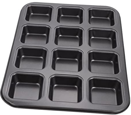 DECHOUS Non-Stick Carbon Steel Cake Pan Cake Moulds Brownie Tins Dividers Cupcake Baking Tray Baking Moulds