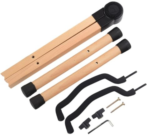 Warmhm Gitarrenbodenständer Holz Gitarrenständer Bassgitarrenständer Akustikgitarrenständer Tragbarer Gitarrenständer Mit Stütze Für Sicheres Display
