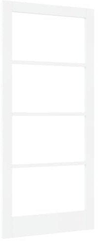 vidaXL porta interna con vetro ORKDAL bianca 93x202x4 cm