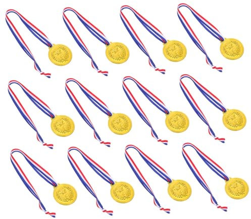 Milisten 50pezzi Medaglie di Baseball Metallo Medaglie Sportive con Nastri Premi per Vincitori di Basket Medaglia di Football Americano Premi di Softball Medaglia di Competizione per Ragazz