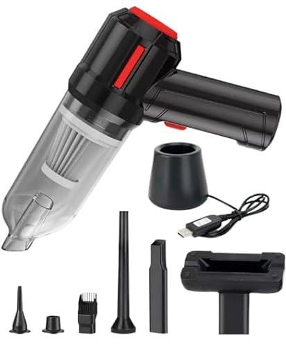9000Pa Cordless Handheld Car Vacuum Cleaner – Wet/Dry Dual Function, Rechargeable 120W with USB Fast Charging, Quiet Operation, Strong Suction, 5000mAh Battery – Portable for Car & Home