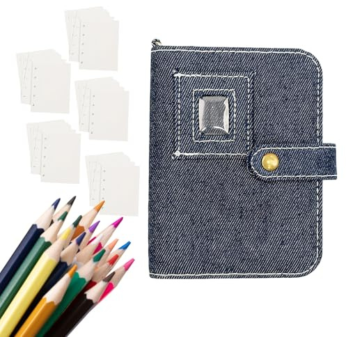Tktouci Album Di Adesivi - Riutilizzabile Planner Con 50 Fogli Carta Release - Organizzatore Di Adesivi Per Diario Raccoglitore - Per Casa Scuola Compleanno Natale Collezione Artigianato Journaling