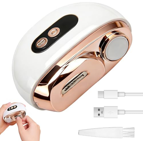 Coupe-Ongles Électrique 2-en-1, Lime Automatique USB-C, 3 Vitesses