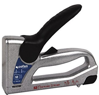 Cofan Grapadora y clavadora manual profesional | Para grapas nº 53 de 6, 8, 10, 12 y 14 mm | Clavos de M15 y W15 de 15 mm