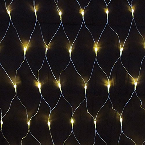 160er LED-Lichternetz mit Trafo innen & außen warmweiß Kabel transparent