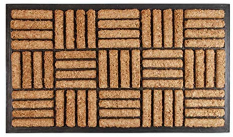 Spetebo Kokos Fußmatte 75x45 cm - Schmutzfangmatte Fußabtreter Türmatte Türvorleger Außen