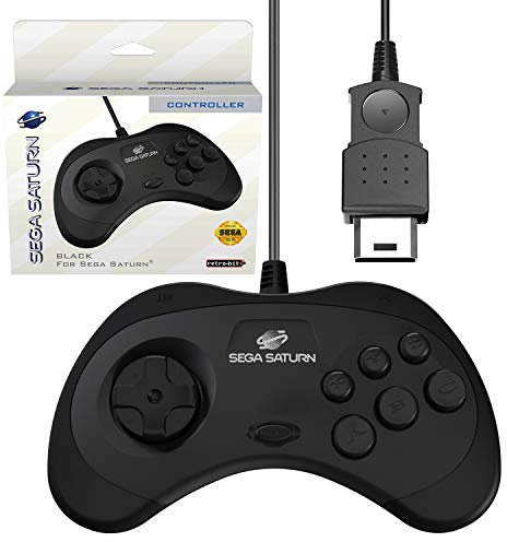 Retro-Bit Saturn - Controller ufficiale Saturn Porto originale, colore: Nero