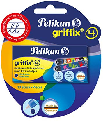 Pelikan 4001 Griffix Großraum-Tintenpatronen 6 x 5 Stück Blisterpackung (30 Stück)