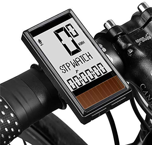 YMZ Wireless Solar Waterproof Cycling Computer Mountain Road Bike Speedometer Bike Speedometer Odometer Bike Equipment for Cycling Enthusiasts