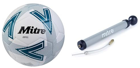 Mitre Pumpe High Speed Luftpumpe Fußballpumpe, Grau, One Size + Mitre Impel