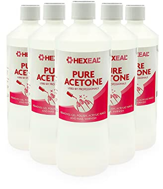 Hexeal 99.5% Acetone 5L – For Gel, Nail Polish & Acrylic Removal