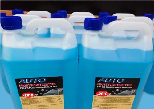 2x 5L Kanister Scheibenfrostschutz -20°C Frostschutzmittel für Auto, Frostschutz mit Citrusduft, Ideal für Scheibenwaschanlage im Winter, 10 Liter