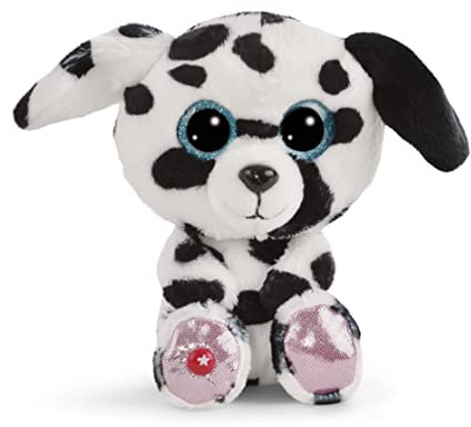 NICI GLUBSCHIS Dalmatiner Dottino 15 cm – Kuscheltier aus weichem Plüsch, niedliches Plüschtier zum Kuscheln und Spielen, für Kinder & Erwachsene, 48695, tolle Geschenkidee, schwarz-weiß