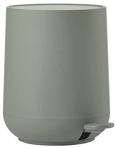 Zone Denmark Nova Mülleimer fürs Bad, Kosmetikeimer, Abfalleimer fürs Badezimmer, Durchm. 20,5 cm, Höhe 23,5 cm, Fassungsvermögen 3 Liter, Olive Green (Grün)