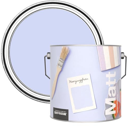 Rust-Oleum ultra strapazierfähige, extra deckende, abwaschbare, lila matte Wandfarbe - Meerjungfrau 2,5 Litres