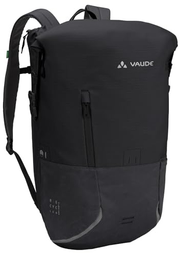 VAUDE Fahrrad 2in1 Hinterradtasche & Rucksack Citygo Bike 23 II, 23 Liter Volumen, Black, Einheitsgröße
