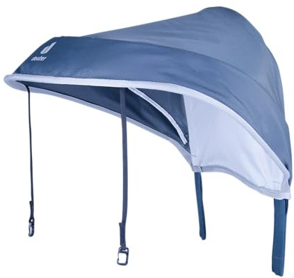 deuter Sun Roof & Raincover Graphite - Wasserfest, Schutzhaube für Kinderwagen, Nylon, Blau