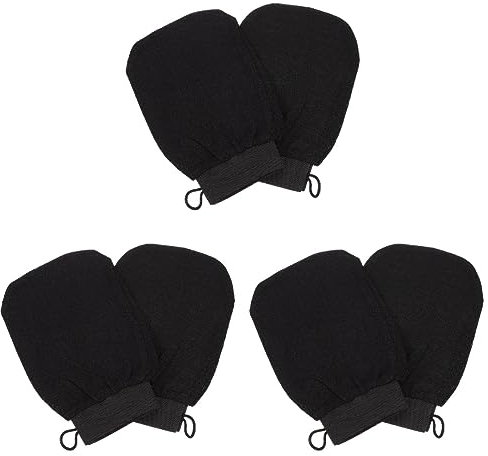 SOLUSTRE 6 Stk Badehandschuhe Duschhandschuh Peeling-handschuh Bad Scheuertuch Schwämme Zum Badeschwämme Zum Duschen Selbstbräuner-handschuh Luffa-handschuhe Körper Reisen