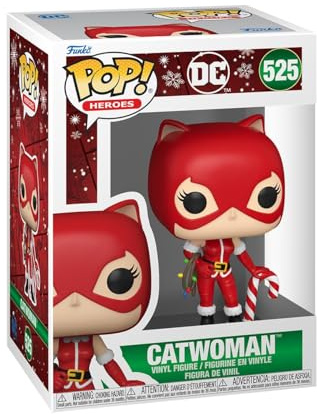 Funko POP! Heroes: DC Comics Holiday '24 - Catwoman | Offizielles Superheroes Merch - Vinyl Sammelfigur als Regal Deko - Geschenkidee zum Geburtstag für Fans und Sammler