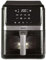 JOCCA - Freidora de Aire Caliente 7L| Freidora Sin Aceite Gran Capacidad| Air Fryer 7 Litros| Temporizador| Temperatura Ajustable| Pantalla Táctil| 8 Programas| Cocina Sana| Ventana| (Negro)