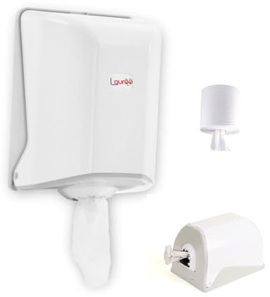 Papierhandtuchspender Rolle – Weiß 22cm x 21cm x 31cm Kunststoff