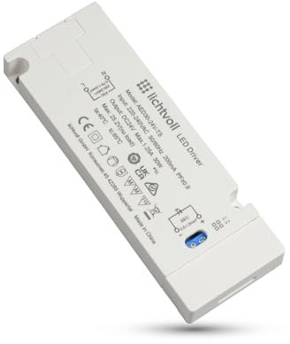lichtvoll Led Trafo 24v 30W Led Netzteil Trafo 230v auf 24v 1.25A Led Driver Netzteil Led Trafo, Treiber Keine Mindestbelastung, Kein LED Flimmern, Kein Transformator Rauschen
